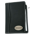 Insignia Series Black Note Pad w/ Stitched Edge